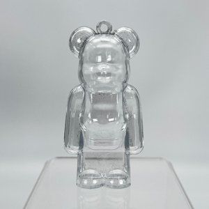 Bearbrick 100% Clear Display Case Protector And Keychain - NEW